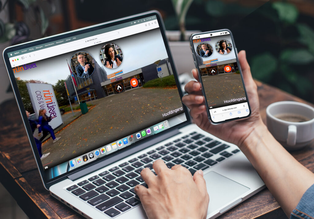 Samen in een virtuele tour voor persoonlijke rondleding